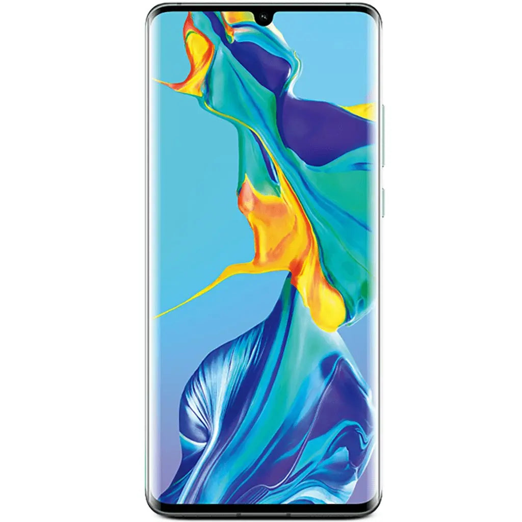 Huawei P30 smartphone with vibrant display, ideal for users seeking quick repairs and outstanding performance.