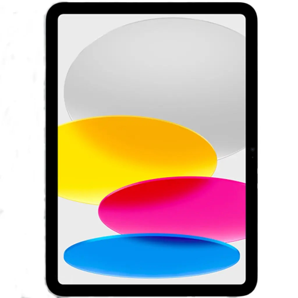 iPad 10th Gen (2022) showcasing colorful graphic design, perfect for screen repair services in Dublin.