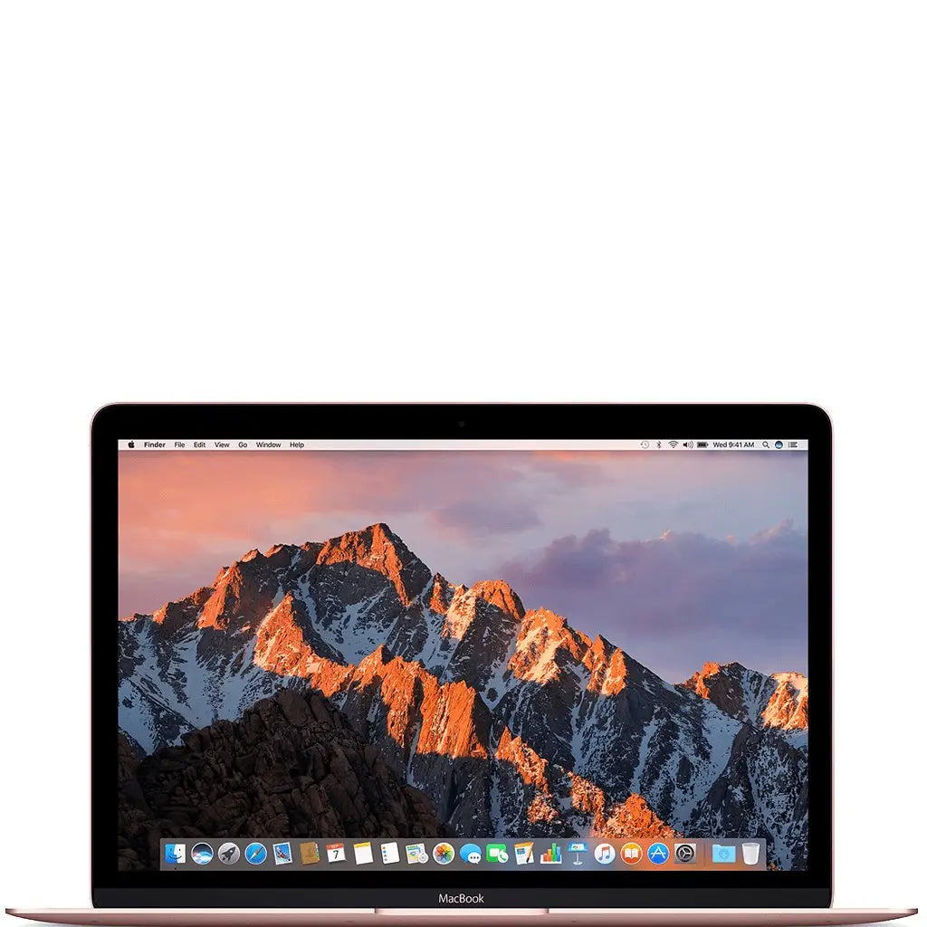 MacBook with vibrant mountain background, ideal for showcasing MacBook repairs in Dublin City Centre.