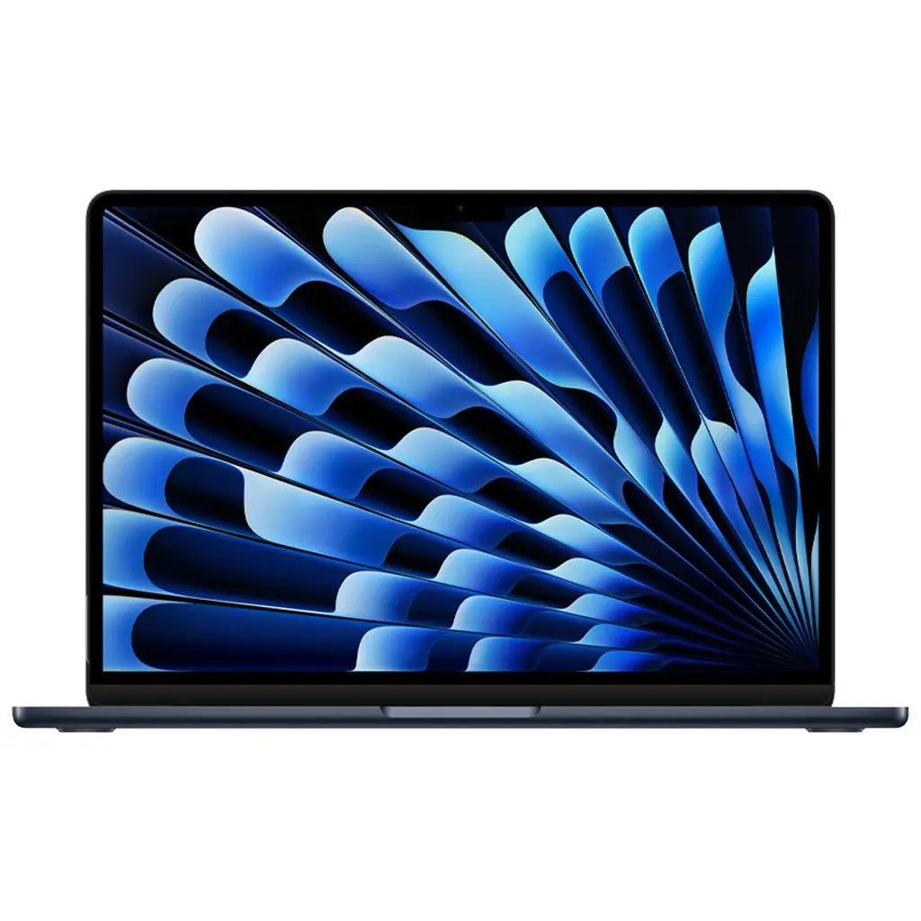 MacBook Air display showcasing vibrant blue design, ideal for graphic work and media consumption in Dublin.