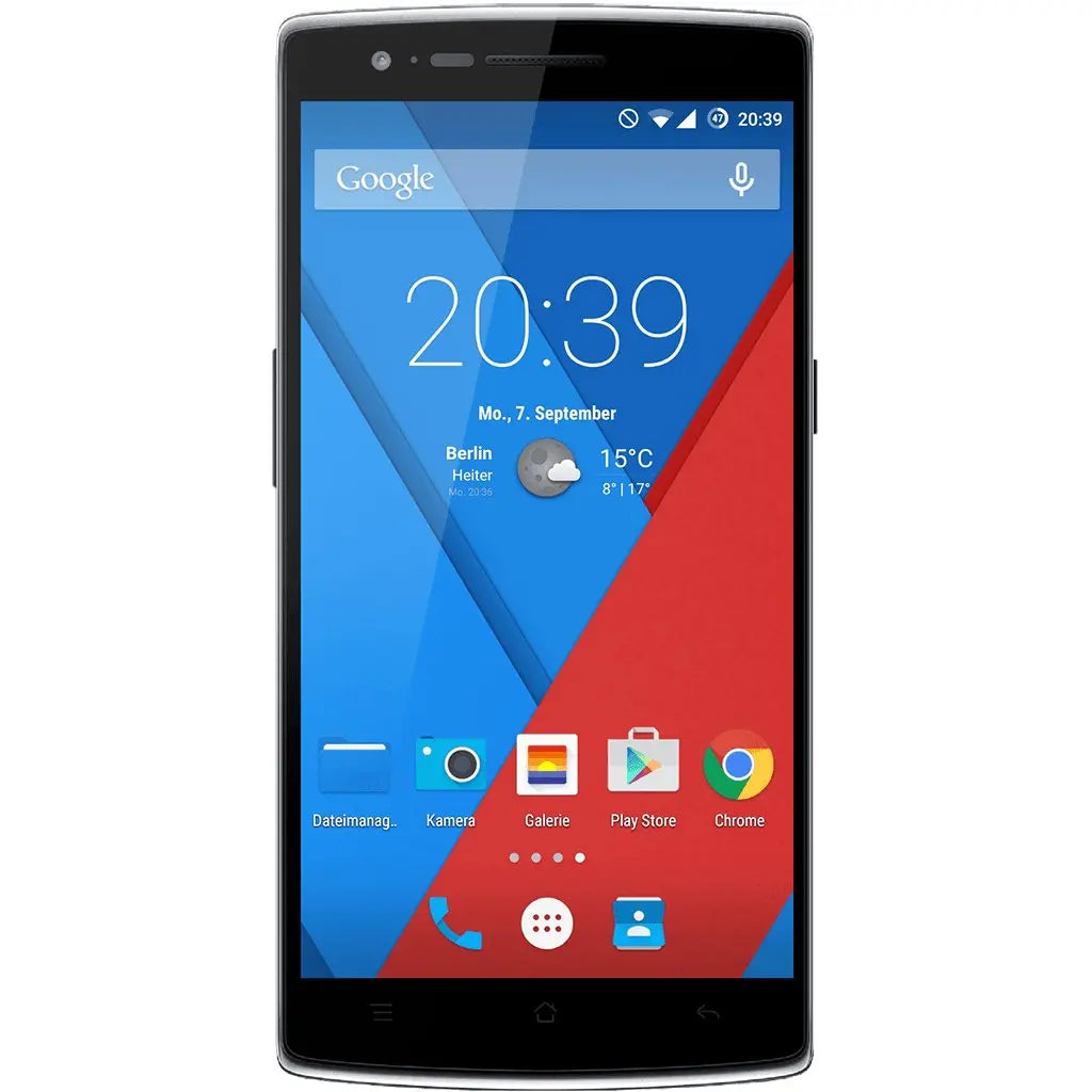 OnePlus 1 smartphone display showing home screen and apps, available for repair services in Dublin City Centre.