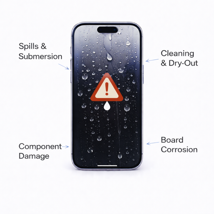 iPhone 17 Liquid Damage Assessment & Treatment