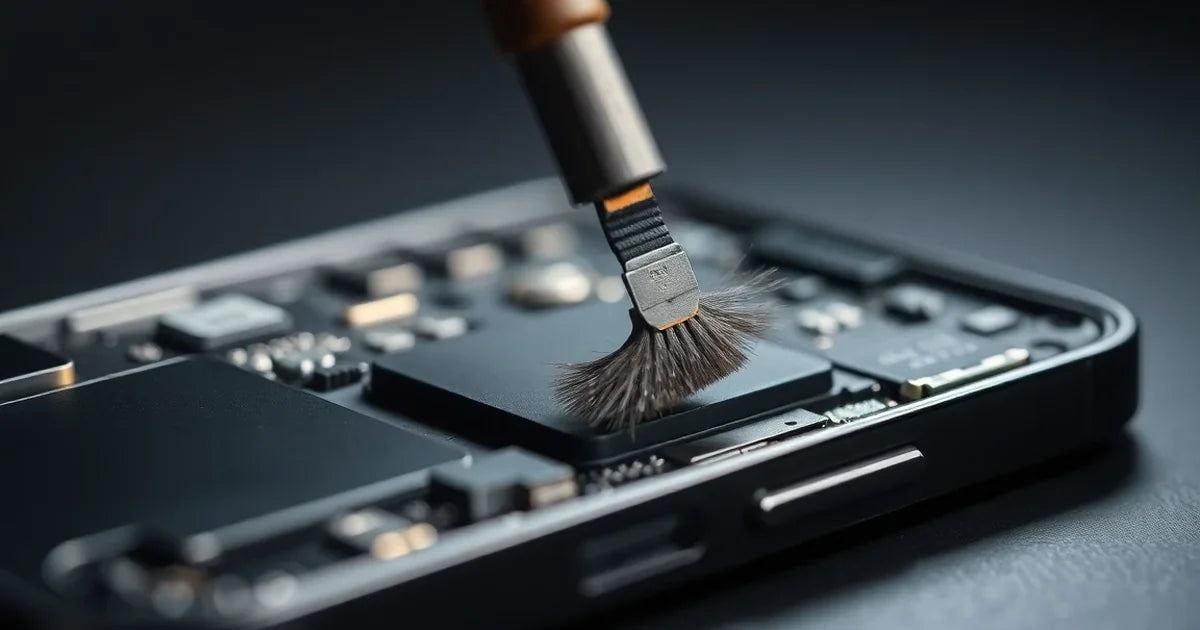 Charging port repair at the ExpressTech workshop